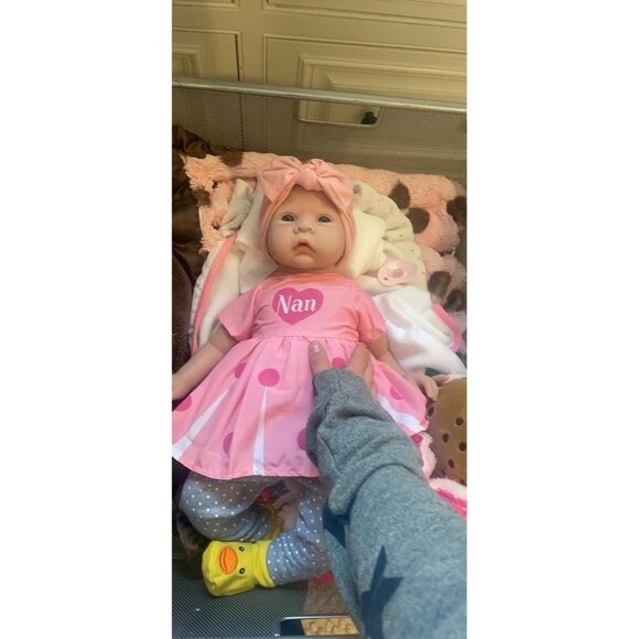 🆕18inch Full Body Silicone Baby Doll Girl Stress-Relief Toy Soft Newborn Baby - Picture 3 of 9